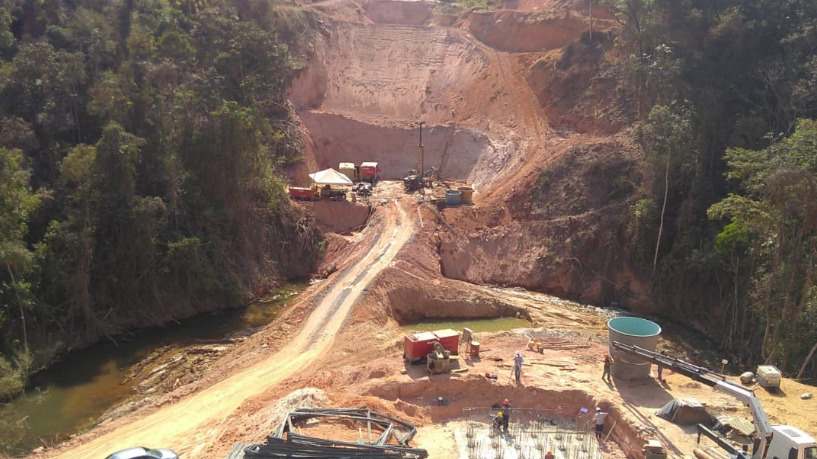 DNIT inicia bases para construção da ponte sobre o Ribeirão Prainha na BR-381, em Antônio Dias  
